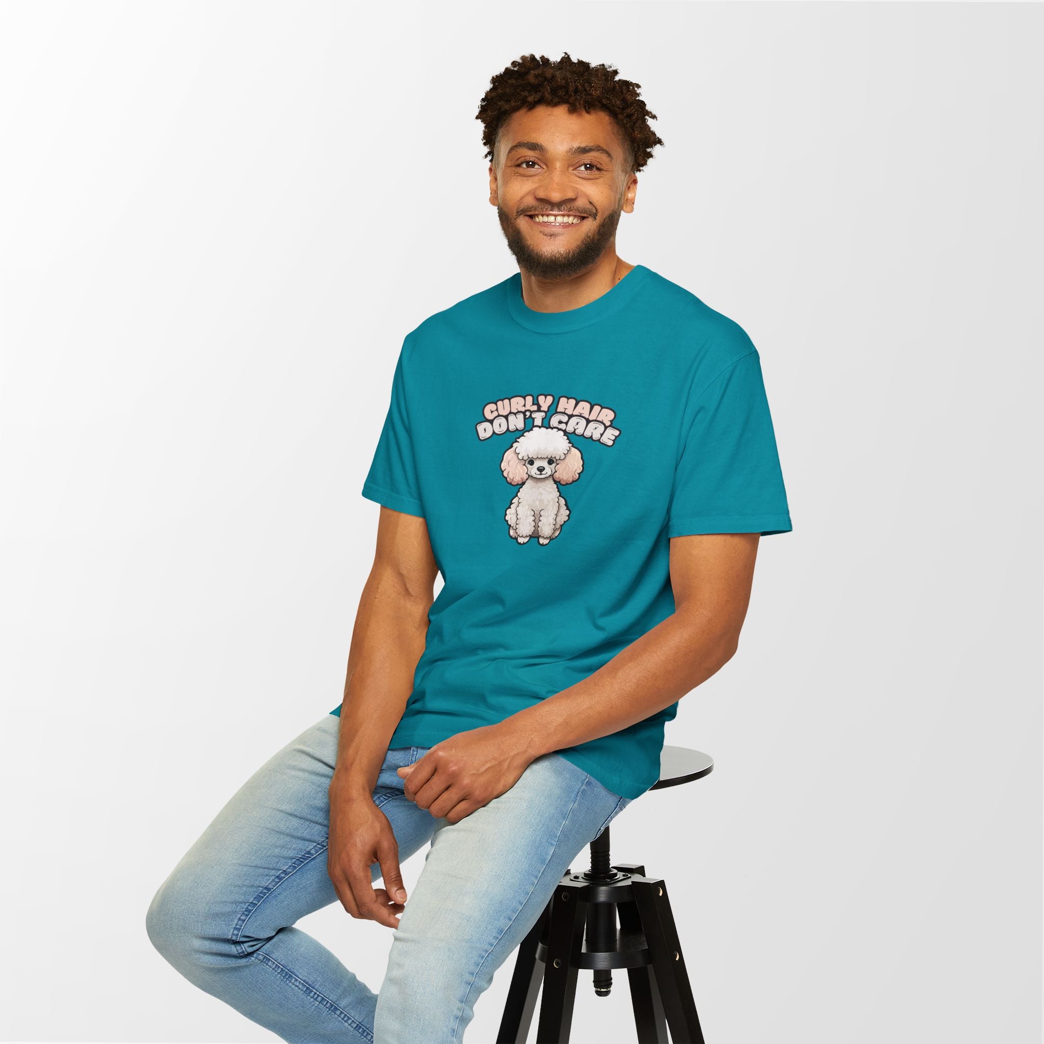 Curly Hair Don’t Care – Poodle Signature Shirt - FTLD
