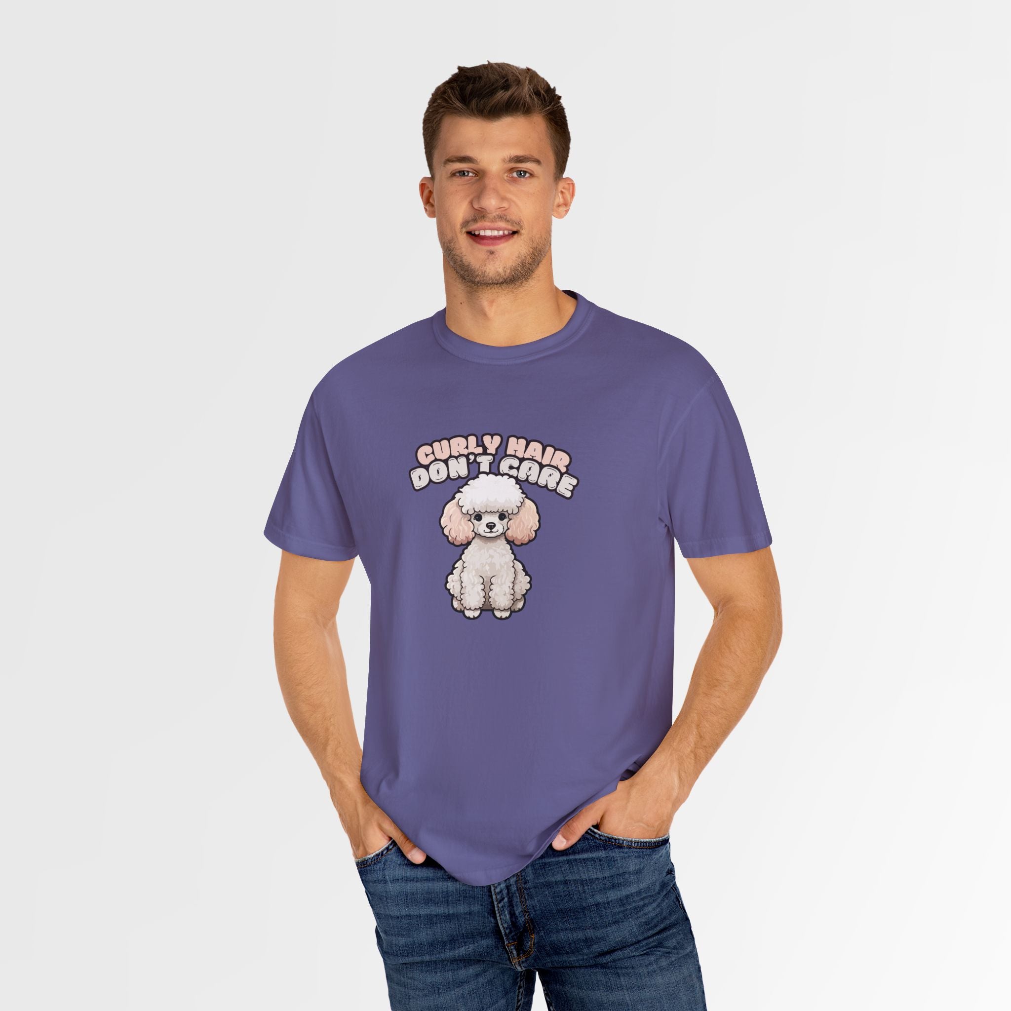 Curly Hair Don’t Care – Poodle Signature Shirt - FTLD