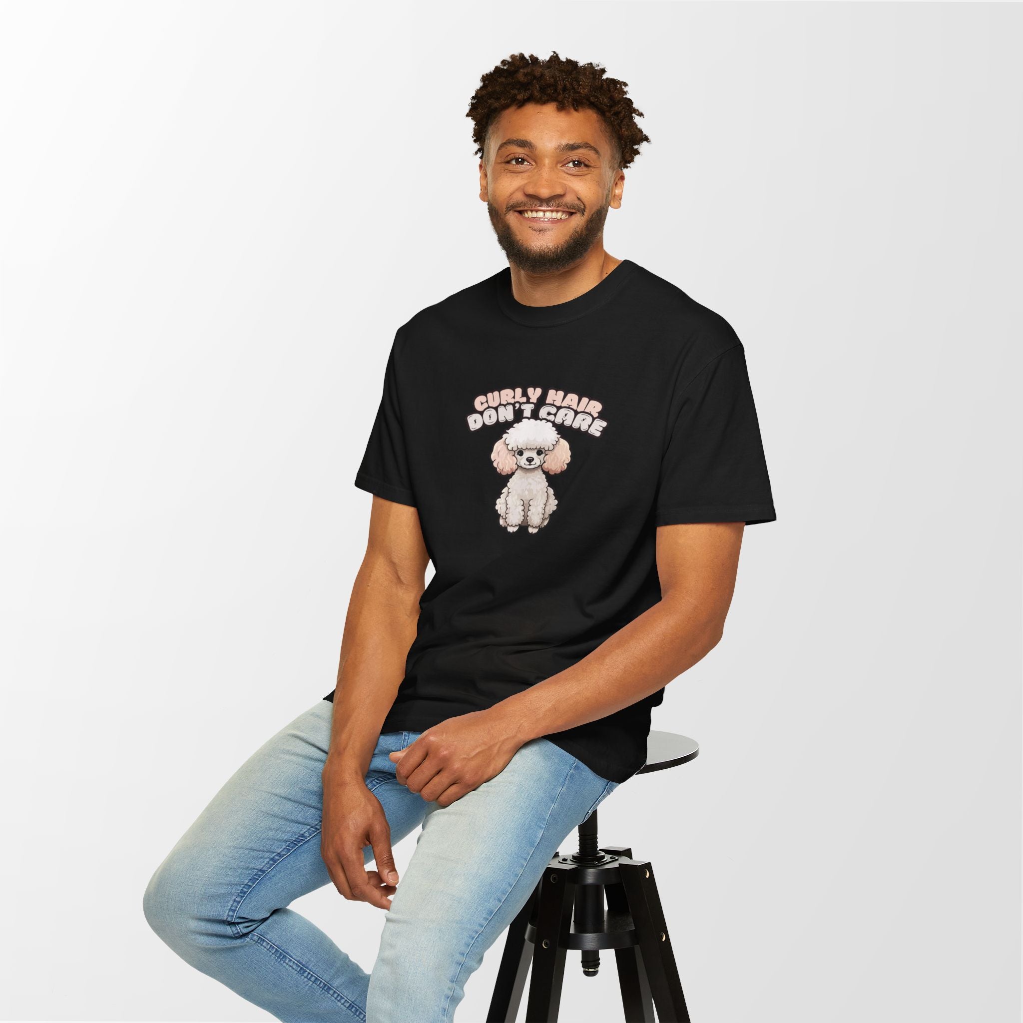 Curly Hair Don’t Care – Poodle Signature Shirt - FTLD