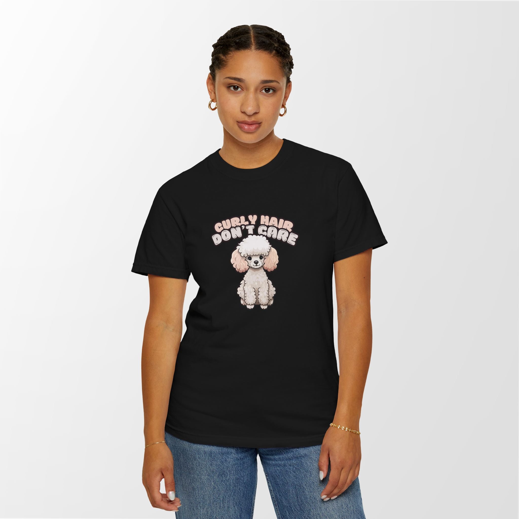 Curly Hair Don’t Care – Poodle Signature Shirt - FTLD