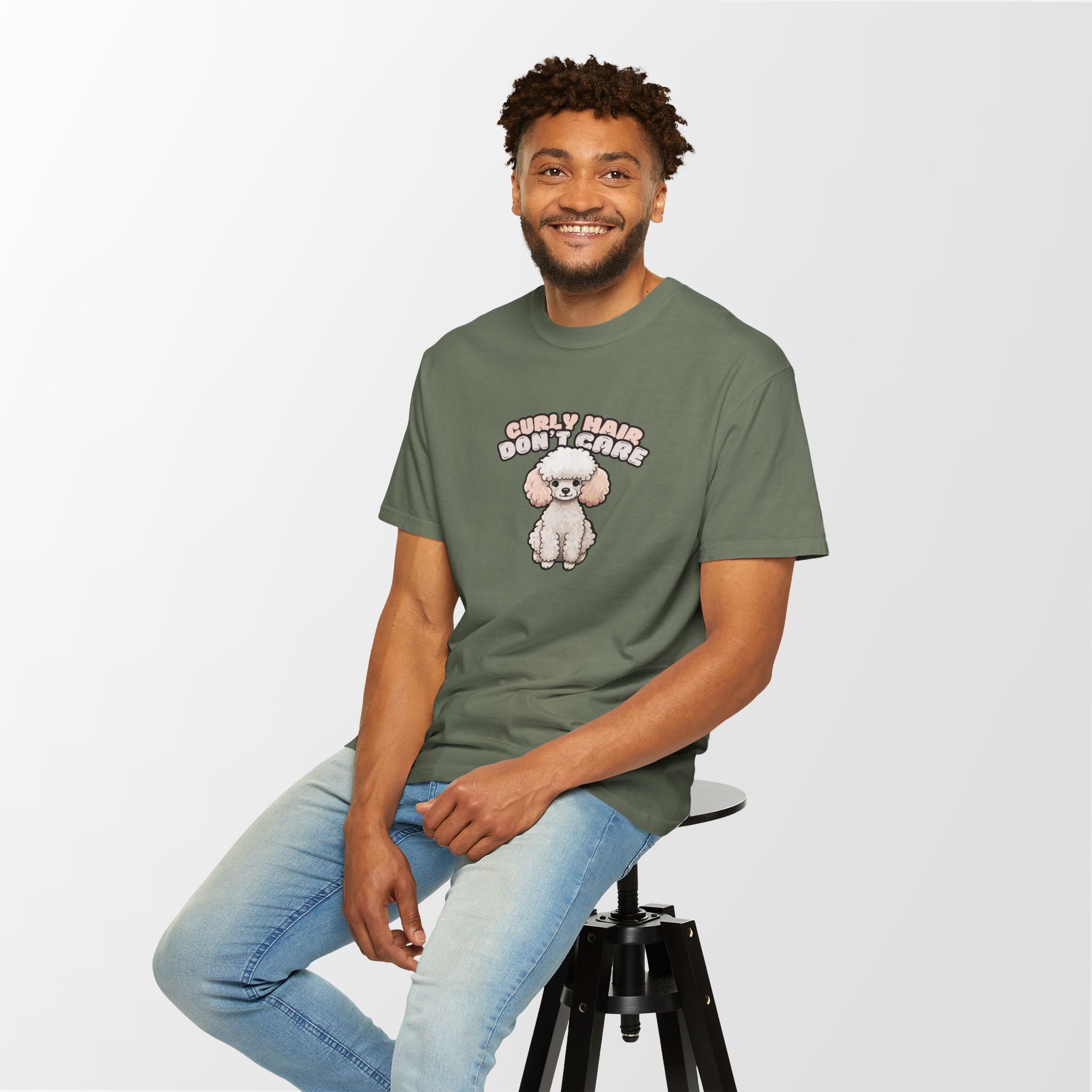 Curly Hair Don’t Care – Poodle Signature Shirt - FTLD