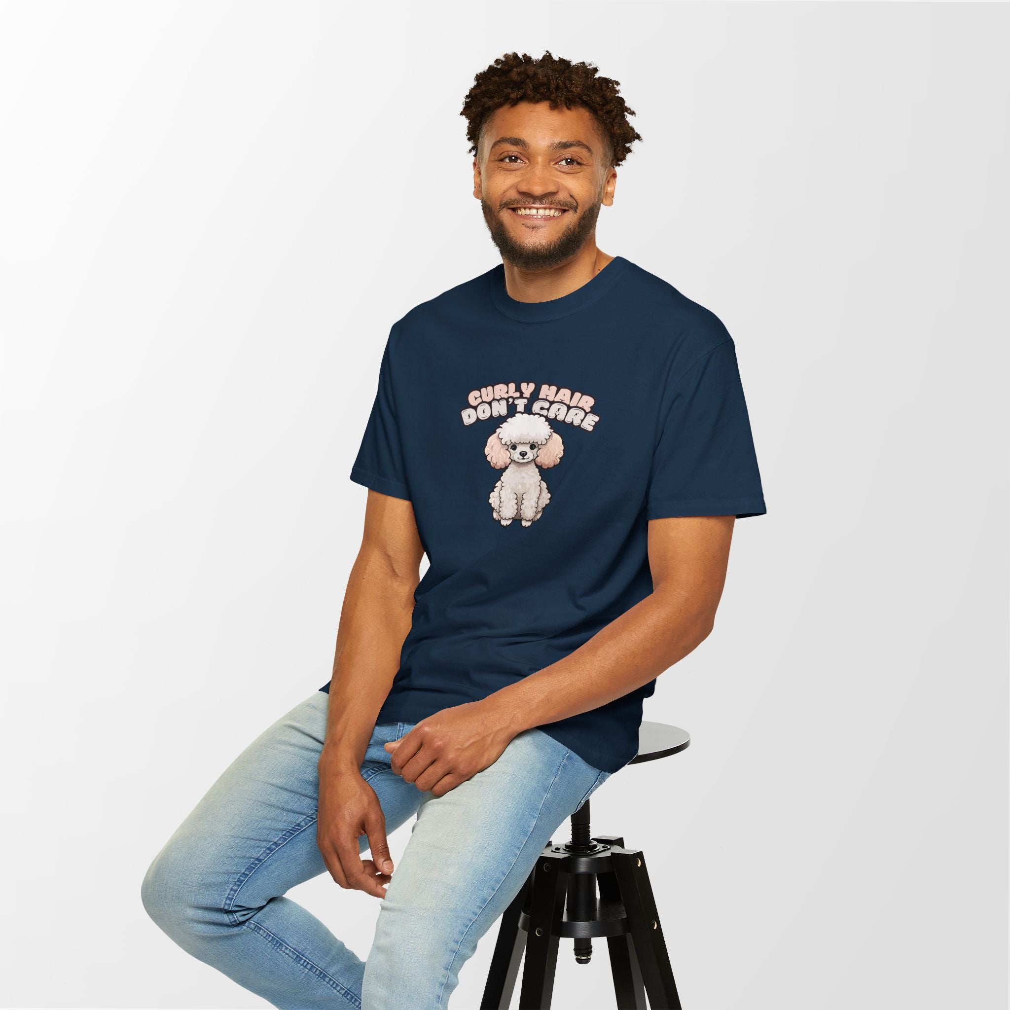 Curly Hair Don’t Care – Poodle Signature Shirt - FTLD