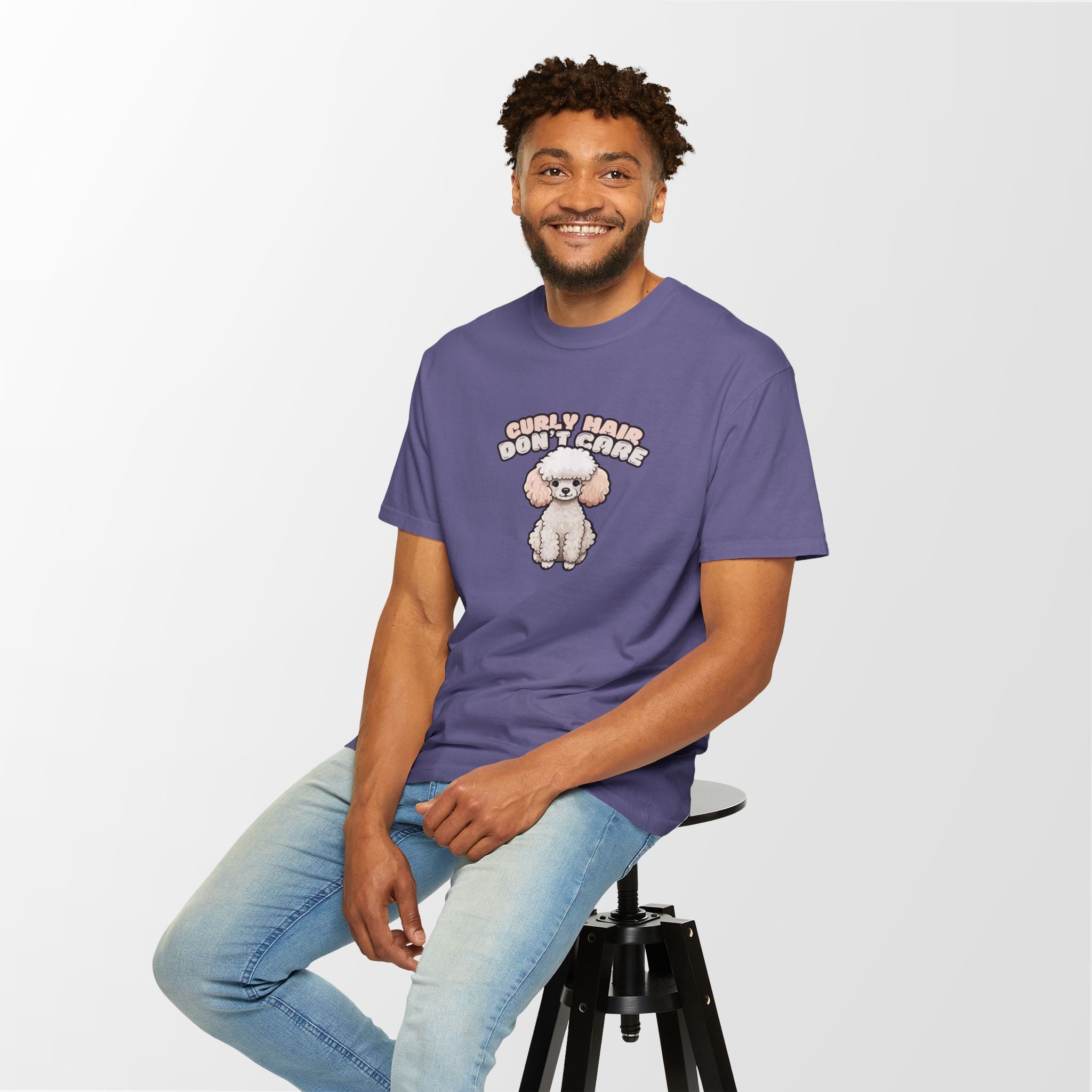 Curly Hair Don’t Care – Poodle Signature Shirt - FTLD