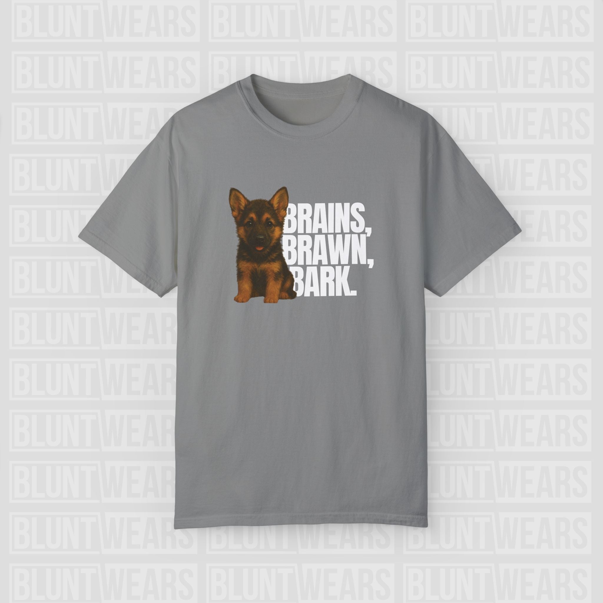 German Shepherd - Brains Brawn Bark Classic Fit Shirt - FTLD
