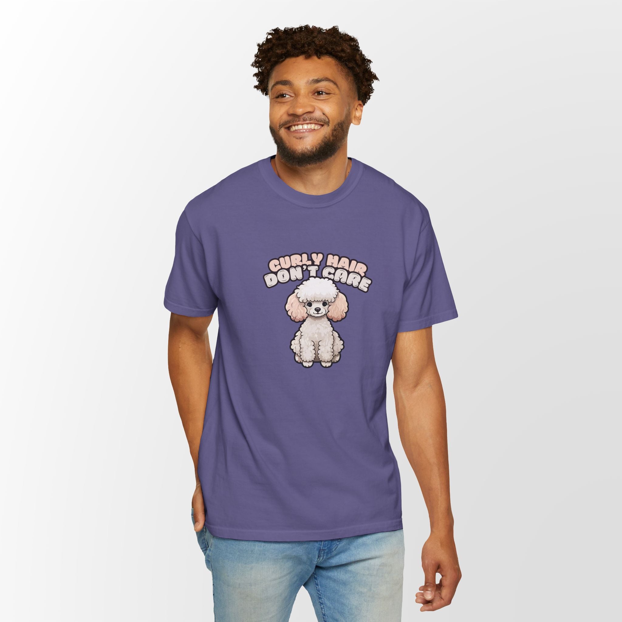 Curly Hair Don’t Care – Poodle Signature Shirt - FTLD